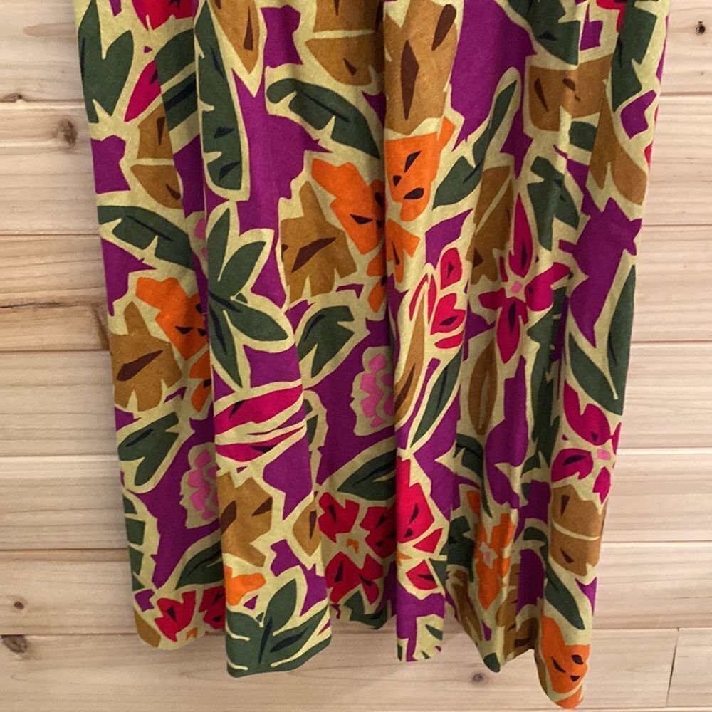 NWT Vintage Talbots Size 6 Linen Rayon Blend Floral Tank Dress Deadstock - Picture 9 of 14